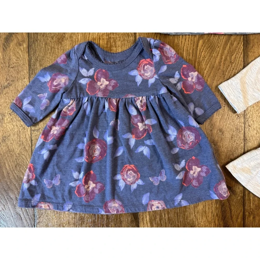 Old Navy Baby Girl‎ Fall Dresses 0/3 Months Long Sleeved Lot Outfits Meow Cat